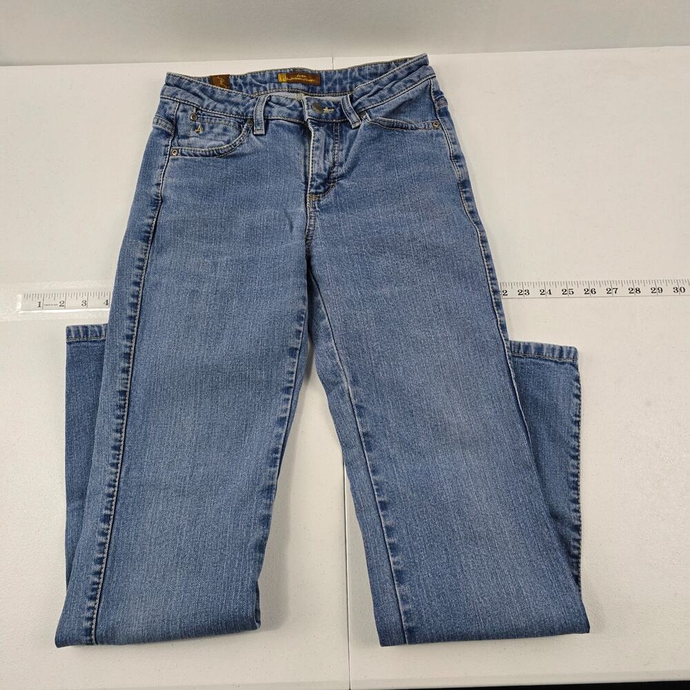 Wrangler Aura straight jeans blue denim womens 26 light wash 5136‎